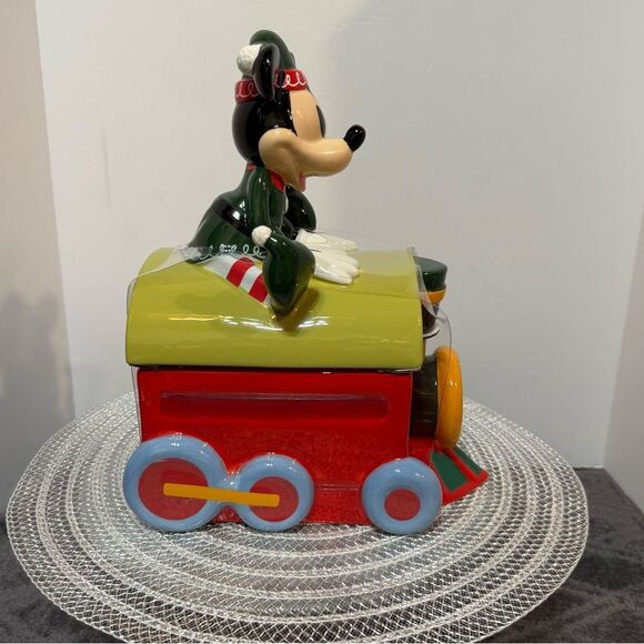 Disney Mickey Mouse Holiday Cookie Jar NWT - Picture 7 of 11